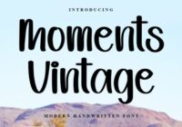 Moments Vintage Font - Featured Image