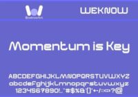 Momentum is Key Font - Featured Image