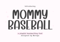 Mommy Baseball Font - Featured Image