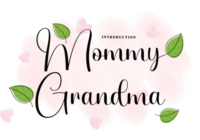 Mommy Grandma Font - Featured Image