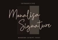 Monalisa Signature Font - Featured Image