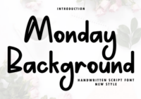 Monday Background Font - Featured Image