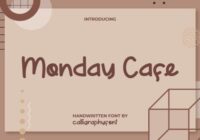 Monday Cafe Font - Featured Image