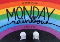 Monday Rainbow Font - Featured Image