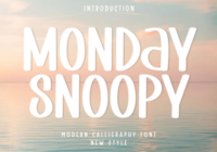 Monday Snoopy Font - Featured Image
