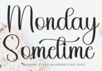 Monday Sometime Font - Featured Image