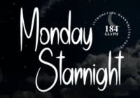 Monday Starnight Font - Featured Image