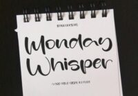 Monday Whisper Font - Featured Image