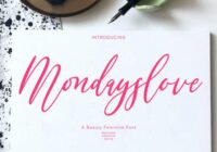 Mondayslove Font - Featured Image