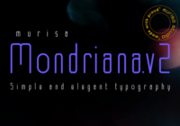 Mondriana Font - Featured Image
