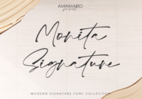 Monita Signature Font - Featured Image