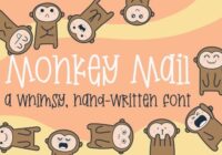 Monkey Mail Font - Featured Image