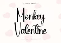 Monkey Valentine Font - Featured Image