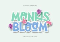 Monkis Bloom Font - Featured Image