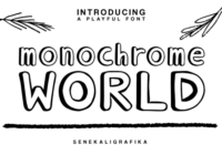 Monochrome World Font - Featured Image