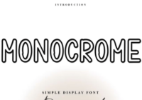 Monocrome Font - Featured Image