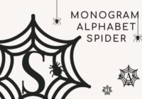 Monogram Alphabet Spider Font - Featured Image