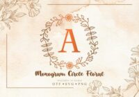 Monogram Circle Floral Font - Featured Image