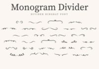 Monogram Divider Font - Featured Image