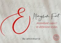 Monogram E | Monofont Caps E Font - Featured Image
