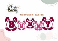 Monogram Easter Bunny Font - Featured Image