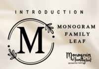 Monogram Family Leaf Font - Featured Image