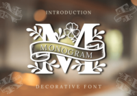 Monogram Flora Font - Featured Image