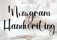 Monogram Handwriting Font - Featured Image