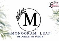 Monogram Leaf Font - Featured Image