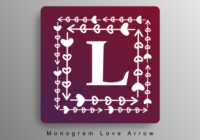 Monogram Love Arrow Font - Featured Image