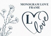 Monogram Love Frame Font - Featured Image