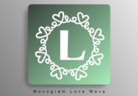 Monogram Love Wave Font - Featured Image