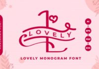Monogram Lovely Font - Featured Image