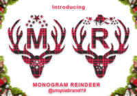 Monogram Reindeer Font - Featured Image