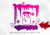 Monogram Snow Melting Font - Featured Image