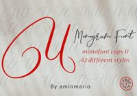 Monogram U | Monofont Caps U Font - Featured Image