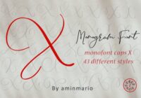 Monogram X | Monofont Caps X Font - Featured Image