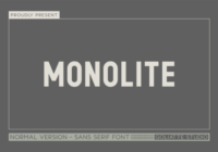 Monolite Font - Featured Image