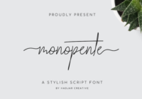 Monopente Font - Featured Image