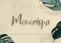 Monorispa Font - Featured Image