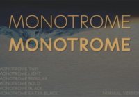 Monotrome Font - Featured Image