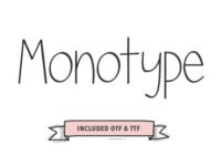 Monotype Font - Featured Image
