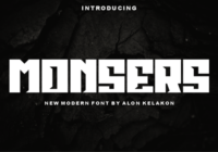 Monsers Font - Featured Image