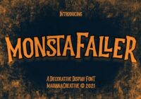 Monstafaller Font - Featured Image