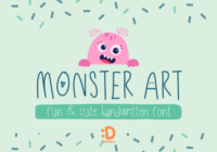 Monster Art Font - Featured Image
