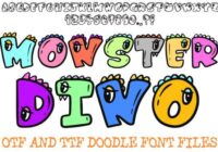 Monster Dino Font - Featured Image