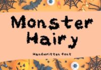 Monster Hairy Font - Featured Image