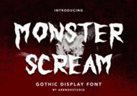 Monster Scream Font - Featured Image