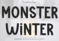 Monster Winter Font - Featured Image