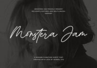 Monstera Jam Font - Featured Image
